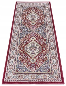 Chodnik tradycyjny na korytarz, przedpokój 80x240cm, Hanse Home Luxor ,klasyczny wzór czerwono kremowy