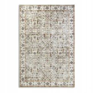 Dywan orientalny do salonu 80x150cm ELLE DECORATION SAVEH,antypoślizgowy wielokolorowy płasko tkany wzór, antypoślizgowy