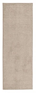 Dywan na korytarz, przedpokój 80x150cm-Hanse Home FANCY z krótkim miękkim włosem, beżowy kolor