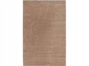 Dywan jednokolorowy do salonu 140x200cm-Hanse Home FANCY z krótkim miękkim włosem, brązowy kolor