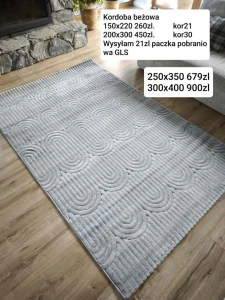  Dywan szary nowoczesny do salonu 250x350cm, tłoczenia 3d, miękki włos 