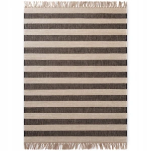 DYWAN naturalny z juty HANSE HOME PLAYA 120x170cmw kolorze czarno  kremowym,dwustronny tkany ręcznie