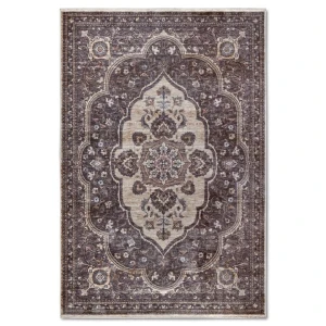 Dywan tradycyjny do salonu 200x265cm, Villeroy&BOCH RENATA ,klasyczny wzór brązowo kremowy z frędzlami