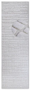 CHODNIK do korytarza 80x240cm, ELLE DECOR ARTISTIQUE , wycinany wzór, kolor kremowy