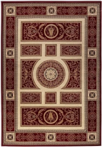 Dywan tradycyjny do salonu 160x235cm,NOURISTAN HERAT klasyczny kremowo czerwony wzór