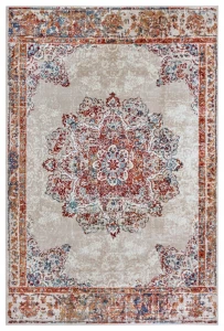 Dywan orientalny do salonu 140x230cm,wielokolorowy wzór ,miękki włos