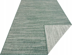 Dywan na taras 240x340cm,zielono kremowy dwustronny płasko tkany sznurkowy, Elle Decoration Melange