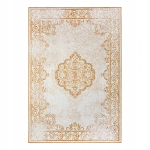 Dywan na taras 240x340cm,żółto kremowy dwustronny płasko tkany sznurkowy, NORTHRUGS CEBU