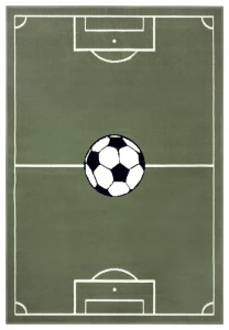 Dywan dziecięcy Hanse Home - zielony kolor, boisko piłkarskie  80x150 cm