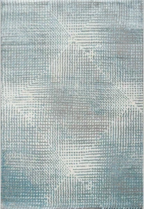 Dywan nowoczesny do salonu 160x230cm,kremowo niebieski z miękkim włosiem