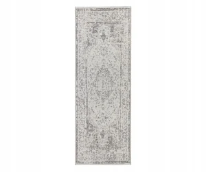 Chodnik sznurkowy 76x200cm, pałsko tkany na korytarz,szaro kremowy