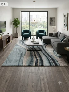 Dywan do salonu 160x230cm, wielokolorowy ,miękki włosie, pluszowe