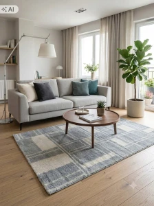 Dywan do salonu 160x230cm, wielokolorowy ,miękki włosie, pluszowe