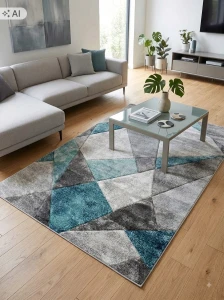 Dywan do salonu 160x230cm, wielokolorowy ,miękki włosie, pluszowe