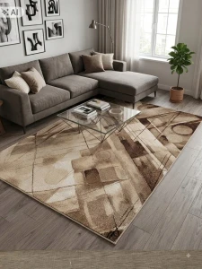 Dywan do salonu 160x230cm, wielokolorowy ,miękki włosie, pluszowe