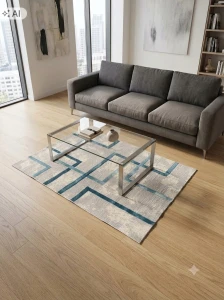 Dywan do salonu 133x190cm, wielokolorowy ,miękki włosie, pluszowe
