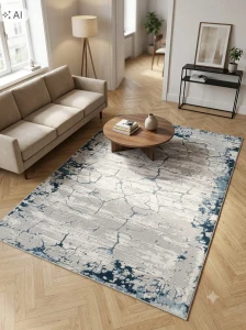 Dywan do salonu 133x190cm, wielokolorowy ,miękki włosie, pluszowe