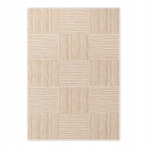 Dywan zewnętrzno-wewnętrzny na taras 120x170cm,dwustronny ,sznurkowy TED BAKER Haringey Nightingale , żółto kremowy, płasko tkany