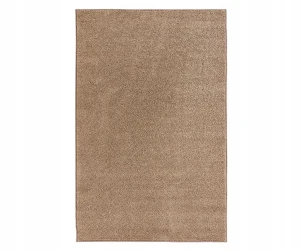 Dywan jednokolorowy do salonu 160x240cm-Hanse Home FANCY z krótkim miękkim włosem, brązowy kolor