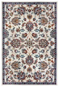 Dywan orientalny do salonu 120x170cm, kremowo  niebieski wzór -Hanse Home LUXOR