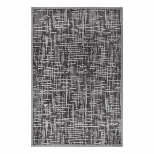 Dywan zewnętrzny na taras 63x120cm typu sizal,zewnętrzno wewnętrzny szaro grafitowy, płasko tkany Hanse Home Clyde