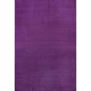 Dywan jednokolorowy do salonu 133x195cm, fioletowy z miękkim krótkim włosem