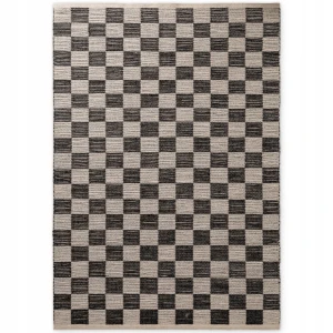 DYWAN naturalny z juty ELLE DECORATION HARVEST SIERRA 200x300cm w kolorze kremowo czarnym, tkany ręcznie, dwustronny