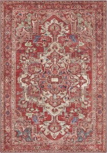Dywan orientalny do salonu 160x230cm, Nouristan Leta czerwony