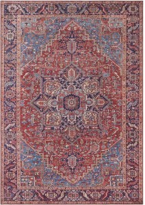 Dywan orientalny do salonu, klasyczny czerwony 200x290 cm NOURISTAN AMATA