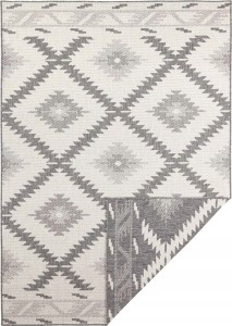 Dywan szary, w stylu boho dwustronny 160x230 cm