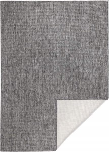 Dywan na taras 160x230cm NORTHRUGS MIAMI- szaro kremowy, dwustronny płasko tkany,zewnętrzno-wewnętrzny