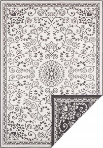 Dywan na taras klasyczny czarny Leyte 160x230 cm
