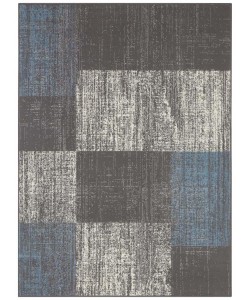 Nowoczesny szaro niebieski dywan Tapeso 80x150cm