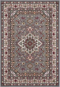 tradycyjny dywan zielono bordowy Nouristan 80x150cm