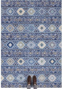 Orientalny niebieski dywan Elle Decor Anatolian 80x150cm