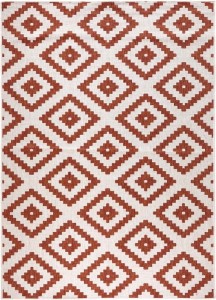 Dywan dwustronny,płasko tkany,sznurkowy, zewnętrzno-wewnętrzny Bougari  Malta,rudy 120x170cm