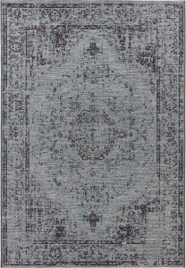 Dywan szaro-czarny płasko tkany-sizal,zewnętrzno wewnętrzny Ell Decor 120x170